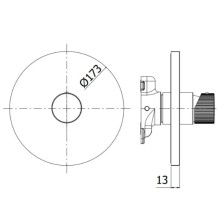 Смеситель для душа Paffoni Jo JOBOX010CR