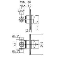 Смеситель для душа Paffoni Joker JK010CR