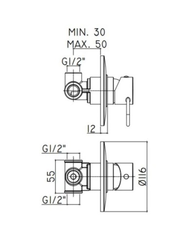 Смеситель для душа Paffoni Joker JK010CR