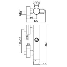 Смеситель для душа Paffoni Joker JK168NO