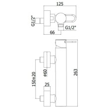 Смеситель для душа Paffoni Joker JK168DCR