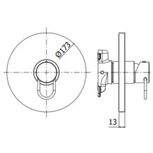Смеситель для душа Paffoni Joker JKBOX010CR