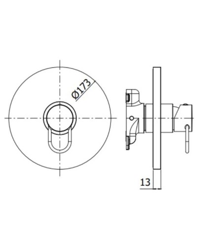 Смеситель для душа Paffoni Joker JKBOX010CR