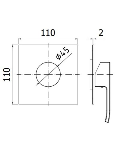 Смеситель для душа Paffoni Level LES010CR/M