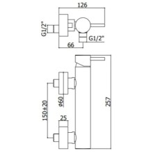 Смеситель для душа Paffoni Light LIG168HGSP