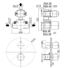 Термостат для душа Paffoni Light LIQ013HGSP