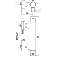Термостат для душа Paffoni Light LIQ168ENO