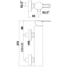 Смеситель для душа Paffoni Ringo RIN168CR
