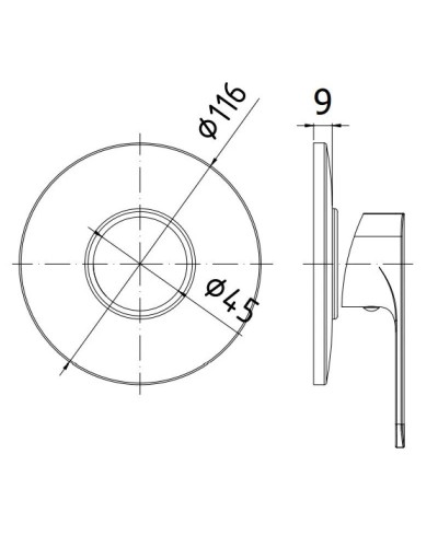 Смеситель для душа Paffoni Sly SY010CR