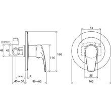 Смеситель для душа Ravak Neo NO 062.00 X070021 Хром