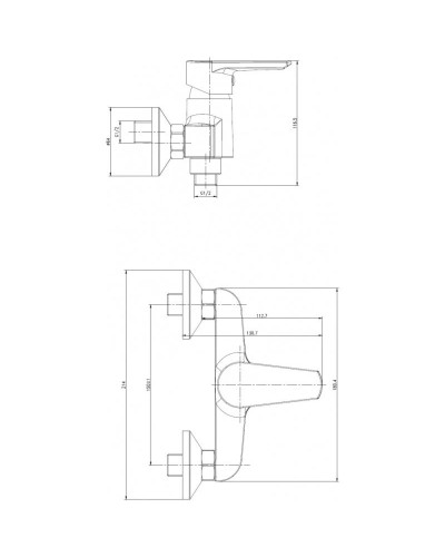 Смеситель для душа Cersanit Vero A63062