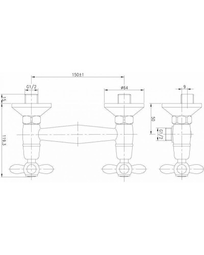 Смеситель для душа Aquanet Opera SD98907 187238 Хром