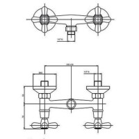Смеситель для душа Caprigo Bristol 21-015-crm