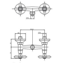 Смеситель для душа Caprigo Bristol 21-015-crm