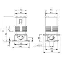 Смеситель для душа Caprigo Fonte 12-550-crm