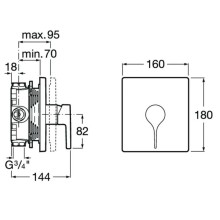 Смеситель для душа Roca Insignia 5A2B3AC00