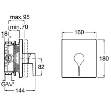 Смеситель для душа Roca Insignia 5A2B3ACN0