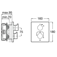 Термостат для душа Roca Insignia 5A2C3AC00