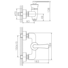Смеситель для душа Haiba HB20181-7