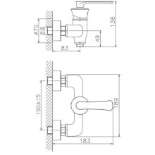Смеситель для душа Haiba HB20181