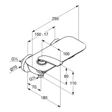 Смеситель для душа Kludi Balance 527109175 Белый Хром