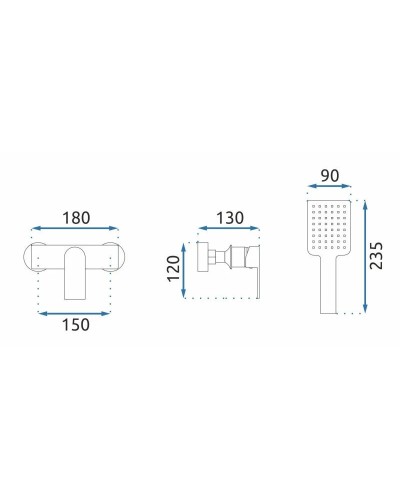 Смеситель для душа Rea Urban REA-B9909