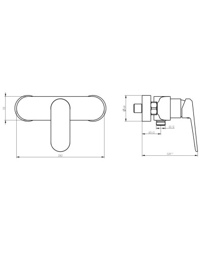 Смеситель для душа Savol SK-H6402