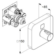 Термостат для душа Kludi Push 389010538