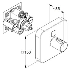 Термостат для душа Kludi Push 389010538