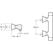 Смеситель для душа Jacob Delafon Margaux E16297-9-CP