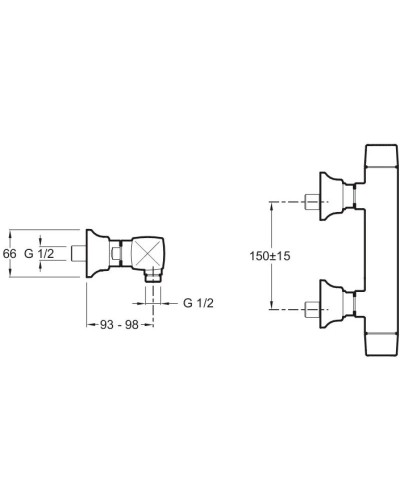 Смеситель для душа Jacob Delafon Margaux E16297-9-CP