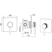 Смеситель для душа Allen Brau Priority 5.31012-00