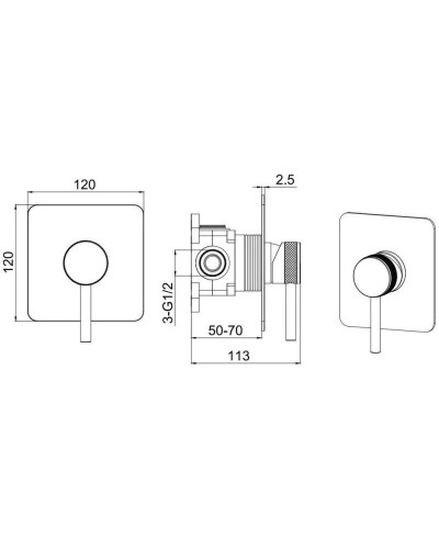 Смеситель для душа Allen Brau Priority 5.31012-00