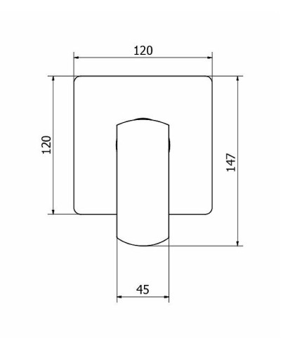 Смеситель для душа Cezares Florian FLORIAN-DIM-01 Хром