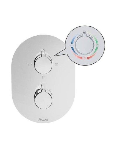 Смеситель для душа Ravak Chrome CR 067.00 X070075 с термостатом Хром