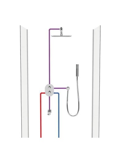 Смеситель для душа Ravak Chrome CR 067.00 X070075 с термостатом Хром