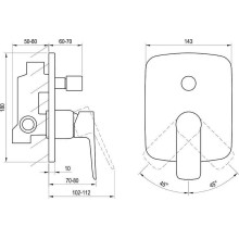 Смеситель для душа Ravak Classic CL 061.00 X070086 Хром