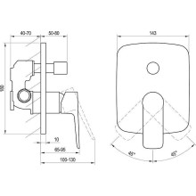 Смеситель для душа Ravak Classic CL 065.00 X070088 Хром