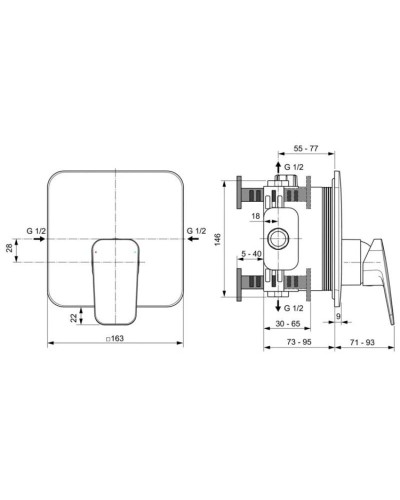 Смеситель для душа Ideal Standard Ceraplan BD254AA