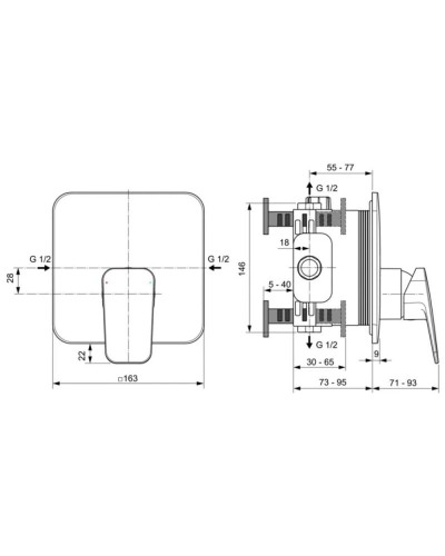 Смеситель для душа Ideal Standard Ceraplan BD254XG