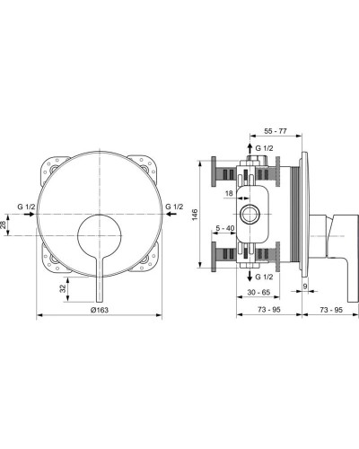 Смеситель для душа Ideal Standard Joy A7382AA