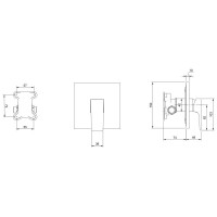 Смеситель для душа Villeroy & Boch Architectura Square TVS12500200064