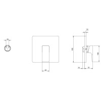 Смеситель для душа Villeroy & Boch Subway 3.0 TVS11200200061