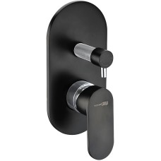 Смеситель для душа WasserKRAFT Elbе 7441 Черный матовый Хром