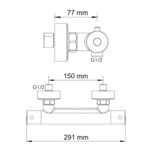 Термостатический смеситель для душа WasserKRAFT Berkel 4822