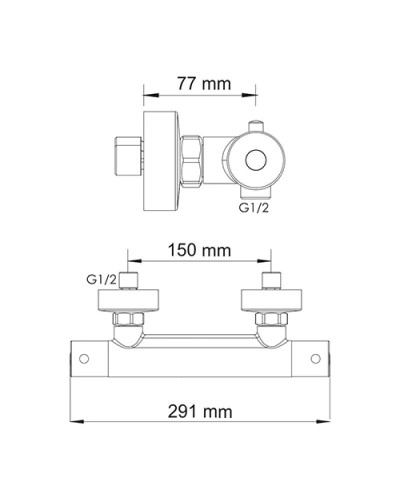 Термостатический смеситель для душа WasserKRAFT Berkel 4822