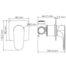 Смеситель для душа WasserKRAFT Spree 1451