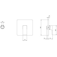 Смеситель для душа Villeroy & Boch Subway 3.0 TVS11200200064