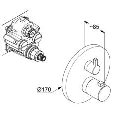 Термостат для душа Kludi Nova Fonte Puristic 208355315