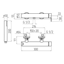 Смеситель для душа Migliore Tenesi 25421 Хром